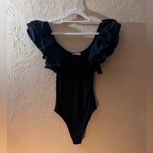 Altar’d State Bodysuit Ruffle Sleeves Size Medium